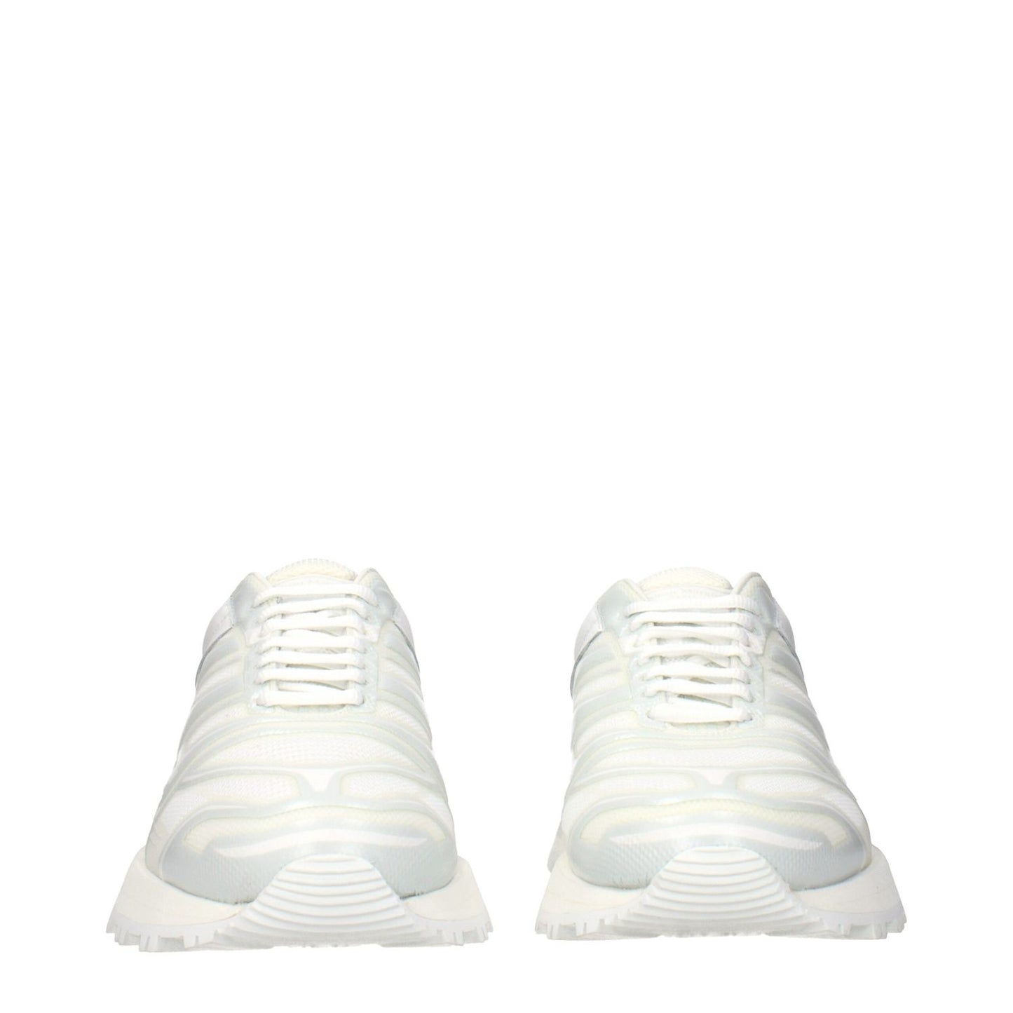 Maison Margiela White Fabric Athletic Sneakers