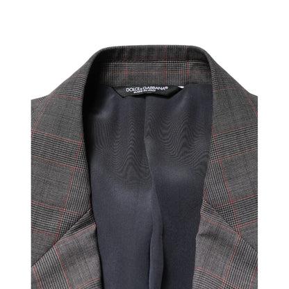 Dolce & Gabbana Gray Wool Single Breasted 2 Button Blazer