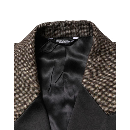 Dolce & Gabbana Gray Double Breasted 2 Button Jacket Blazer