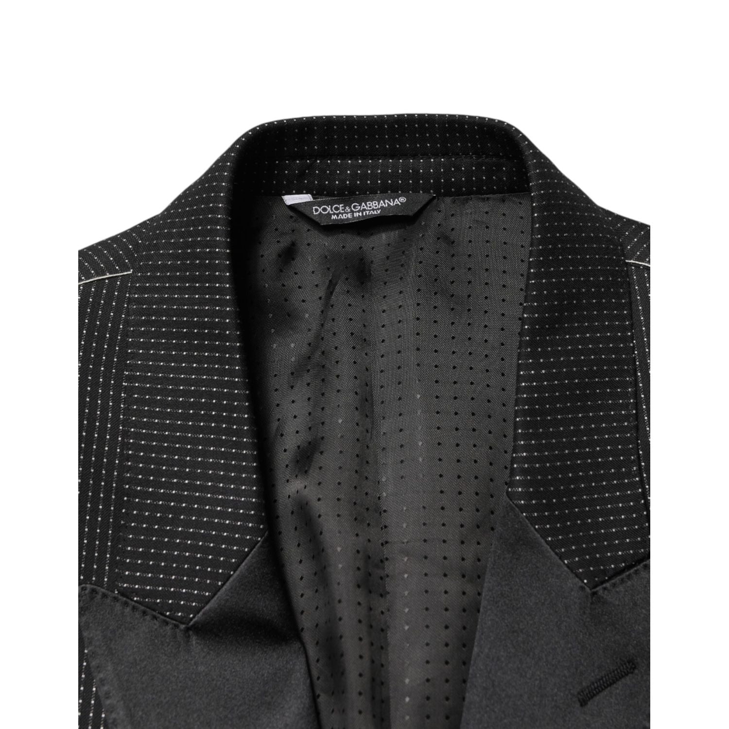 Dolce & Gabbana Black Fantasy Single Breasted Jacket Blazer