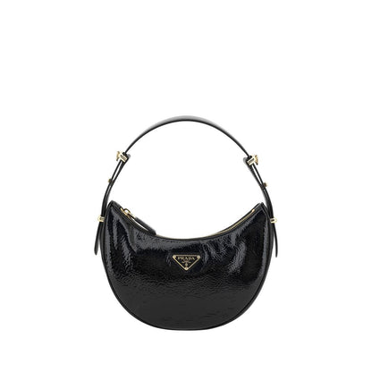 Prada Black Calf Leather Bos Taurus Shoulder Bag
