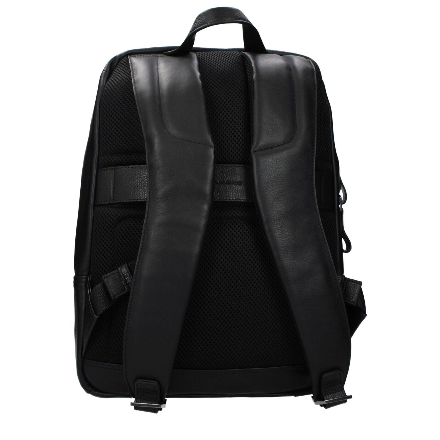 Piquadro Black Leather Backpack