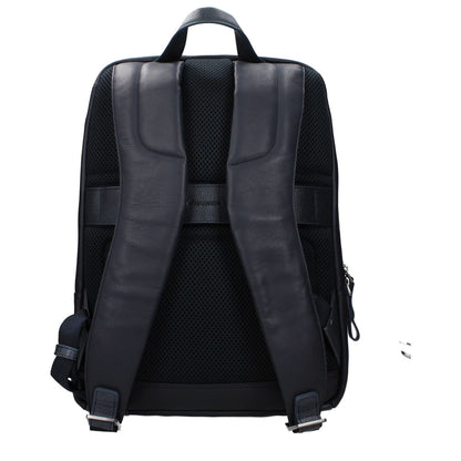 Piquadro Blue Leather Backpack