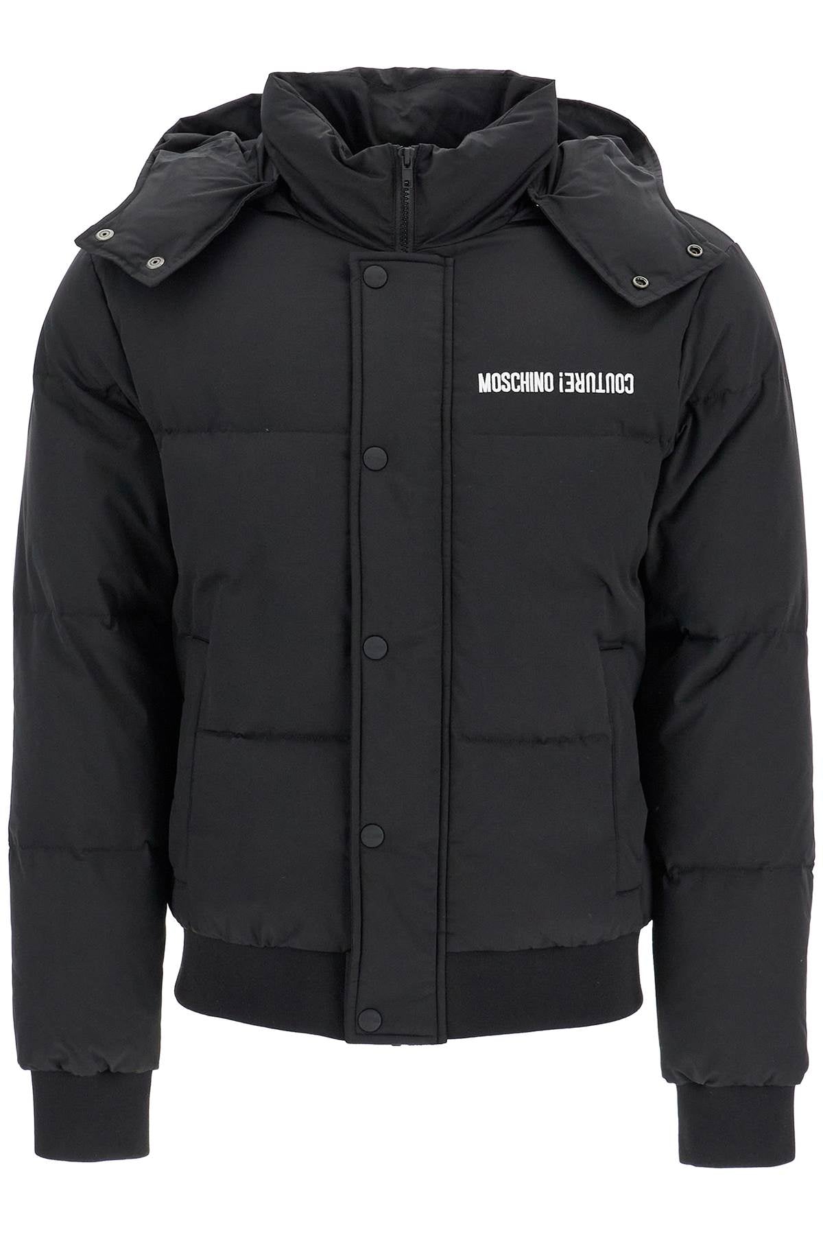 Moschino high-neck down jacket with hood Jackets Moschino