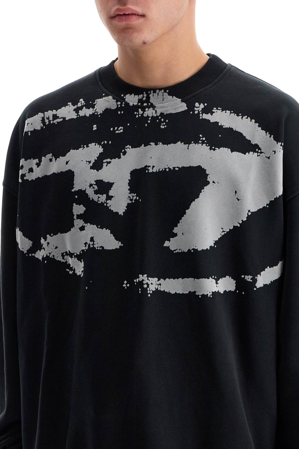 Diesel Diesel fleece sweatshirt with f Topwear Diesel