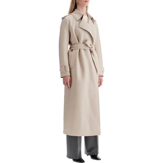 Harris Wharf London pressed wool robe coat with nine words Jackets Harris Wharf London