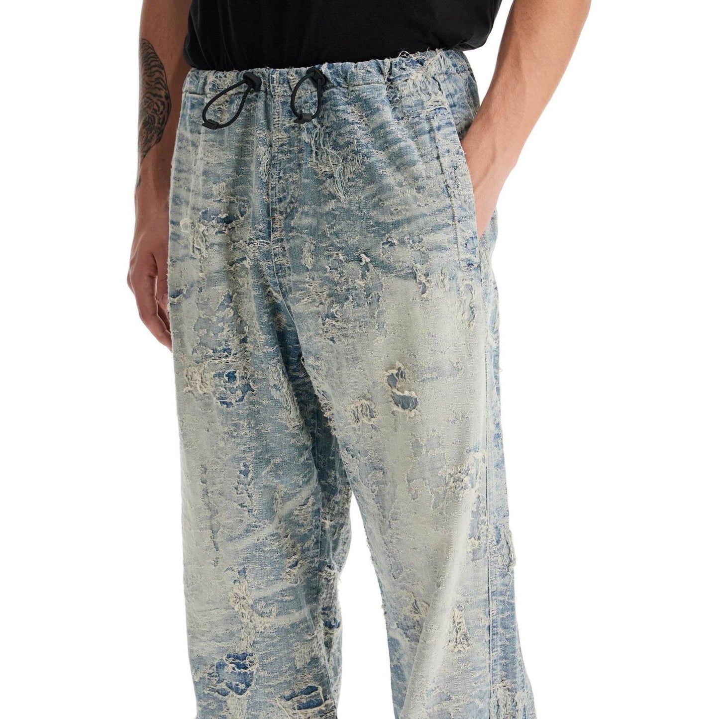 Diesel distressed denim jacquard pants Jeans Diesel