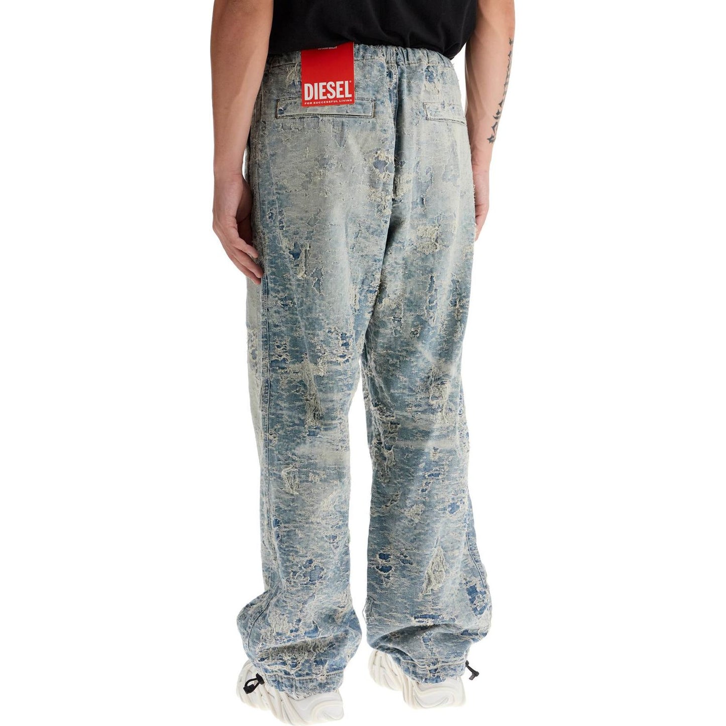 Diesel distressed denim jacquard pants Jeans Diesel