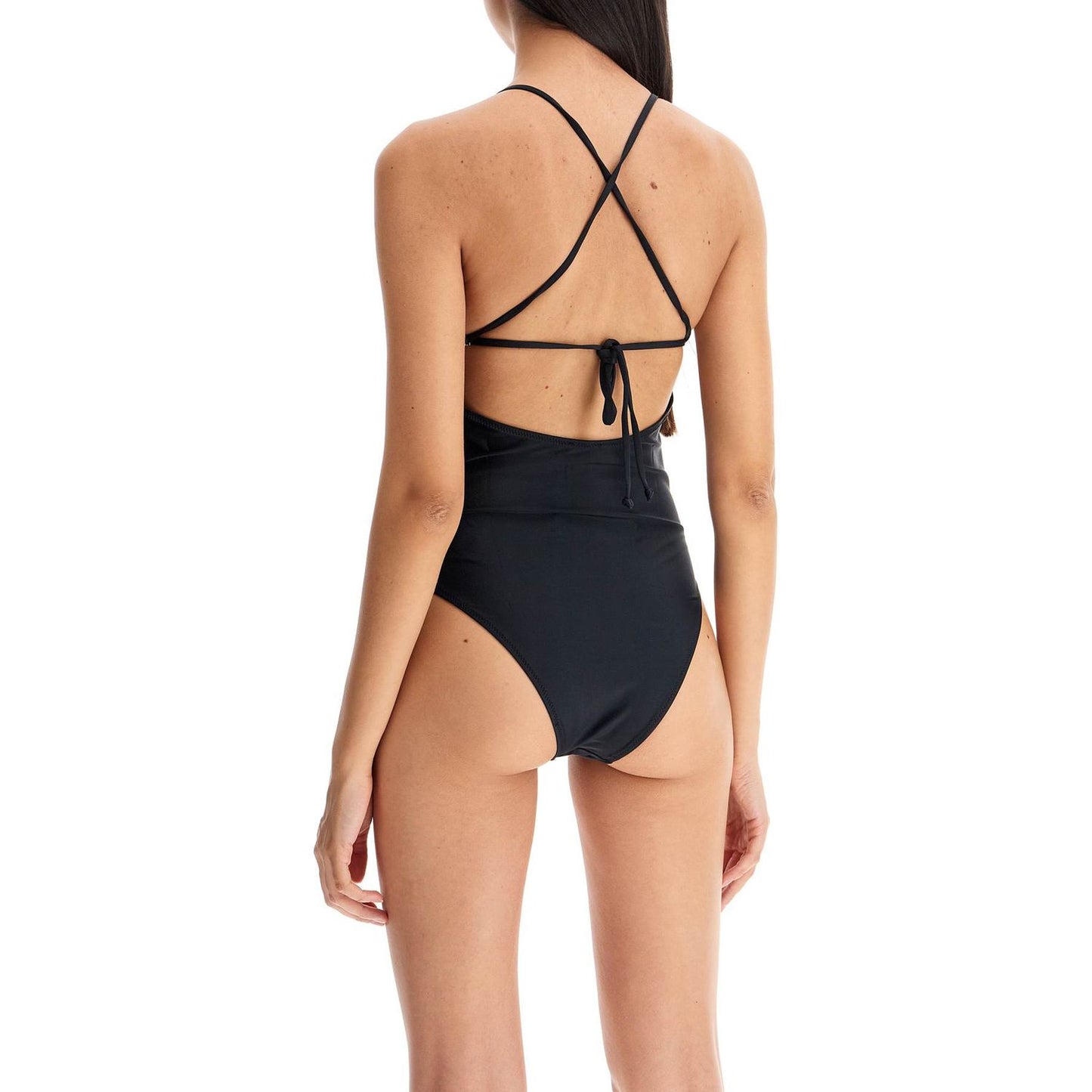 Ganni one-piece swimsuit with logo Beachwear & underwear Ganni