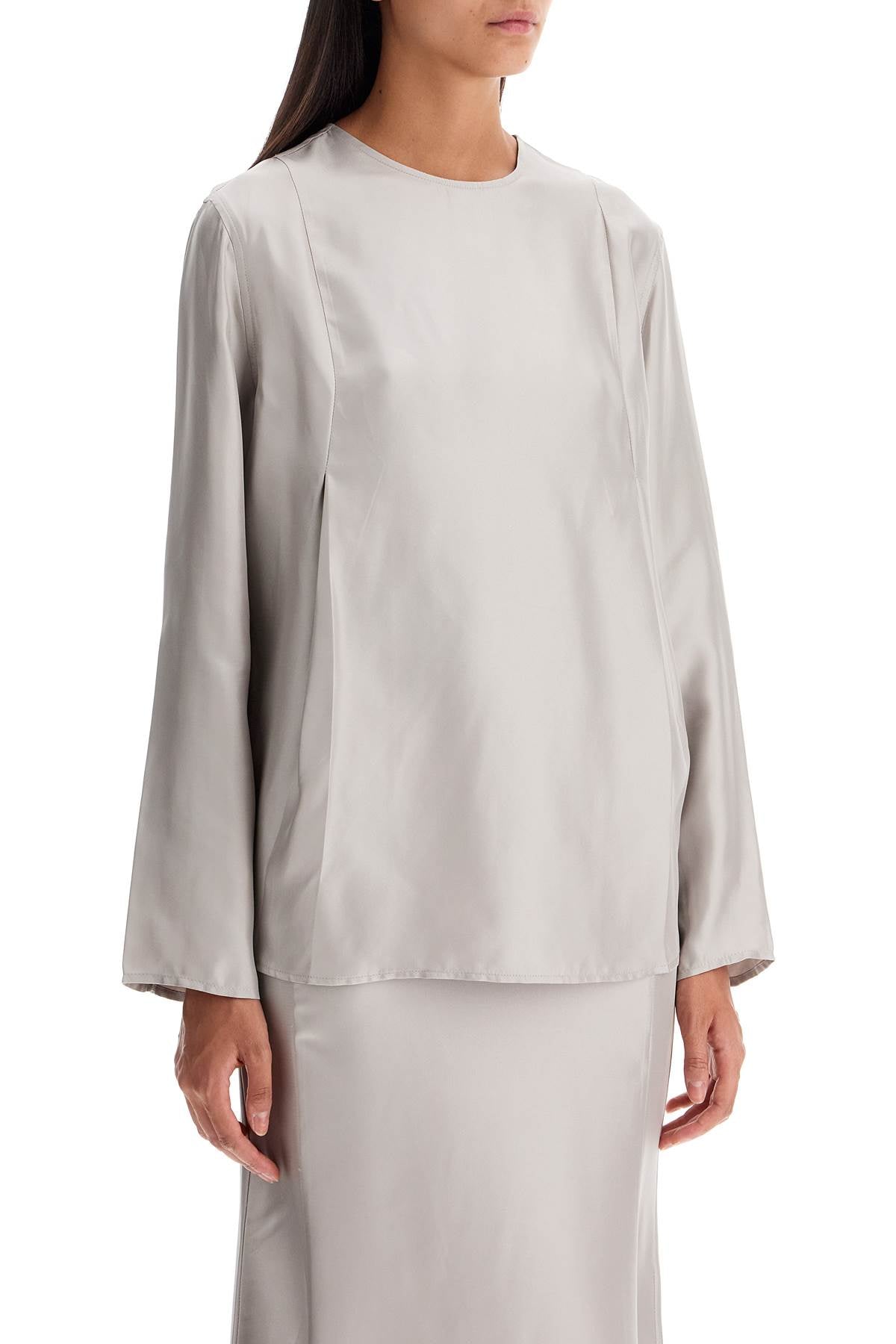 Loulou Studio silk adalyn blouse Topwear Loulou Studio