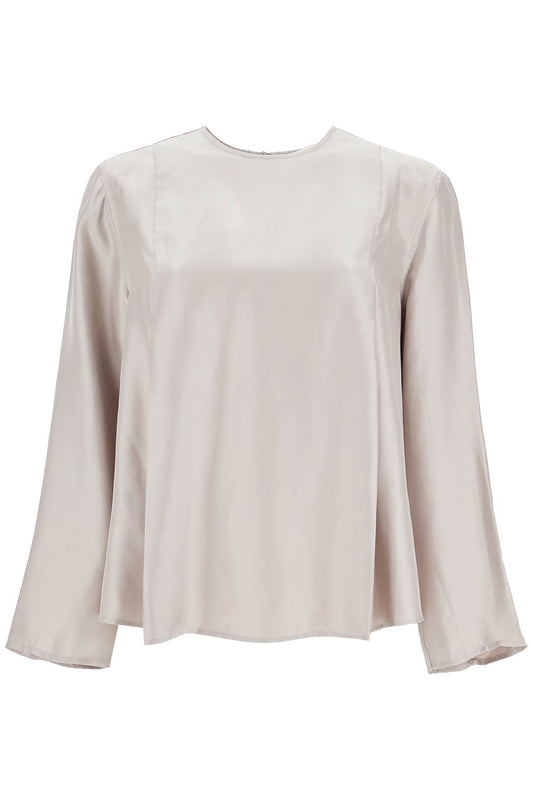 Loulou Studio silk adalyn blouse Topwear Loulou Studio