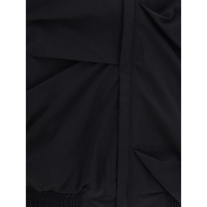 ALAINPAUL Black Polyamide Full-Length Jacket ALAINPAUL