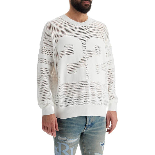 Amiri neck perforated knit sweater Knitwear Amiri