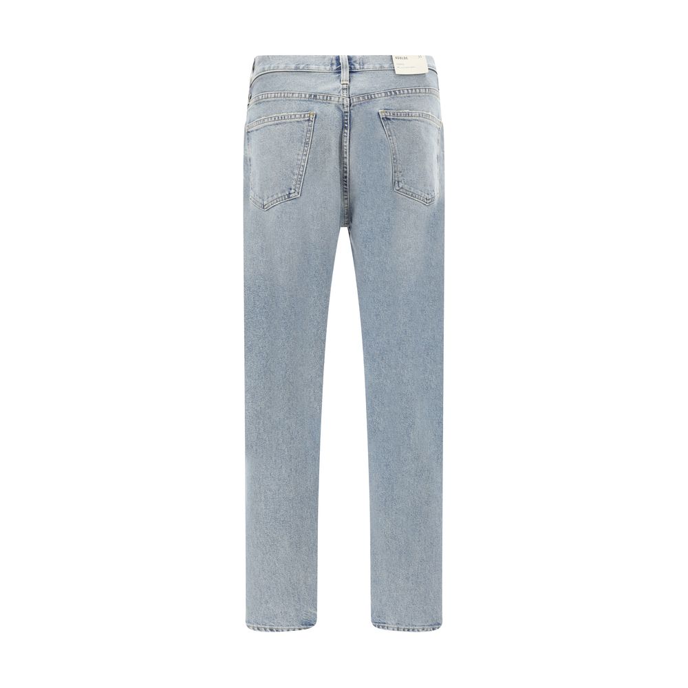 Agolde Light Blue Cotton Skinny Jeans