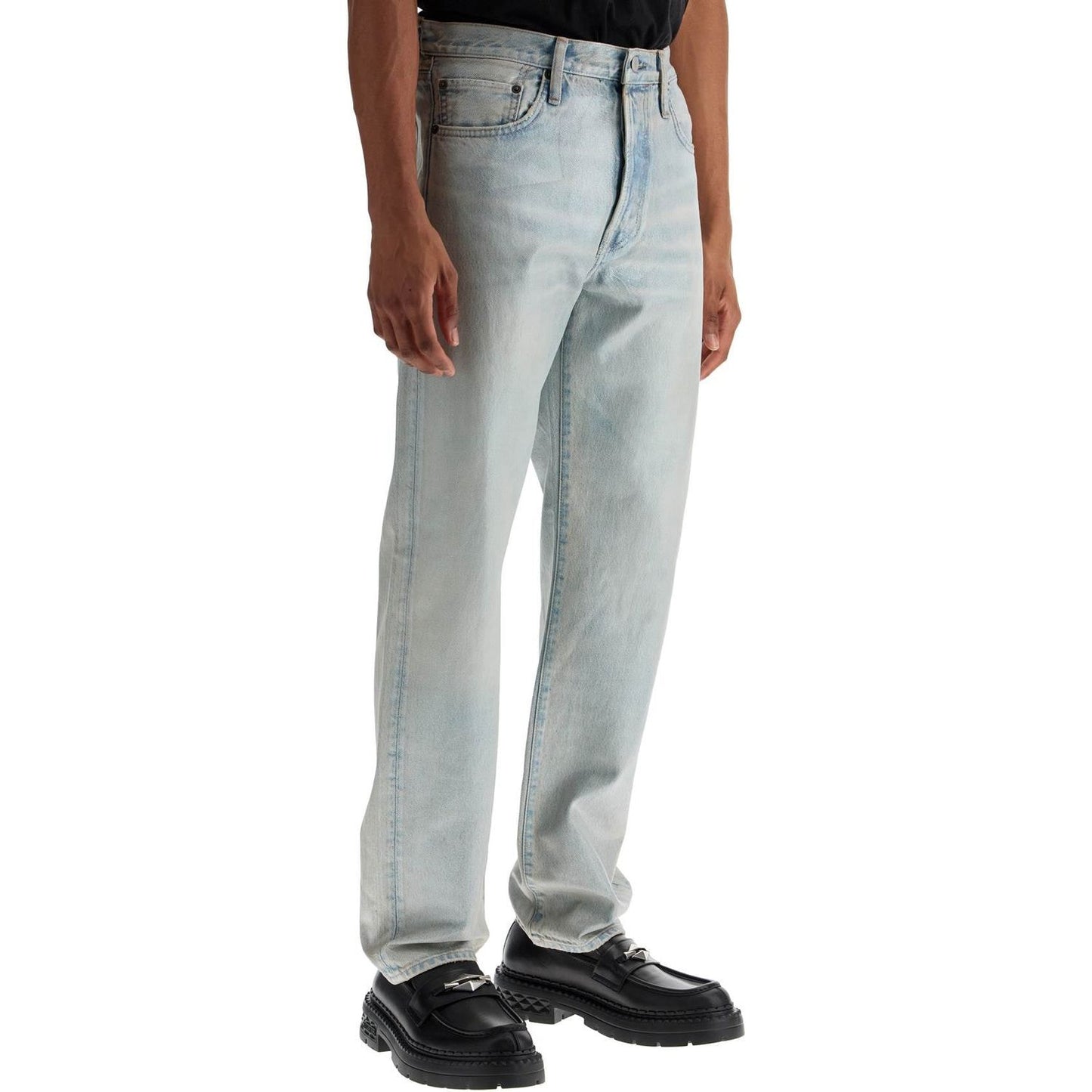 Acne Studios light blue straight cotton jeans model 1996 Jeans Acne Studios