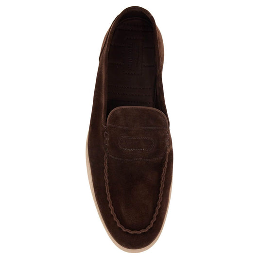 John Lobb dark brown suede casual shoes with velcro closure Lace-ups John Lobb Black
