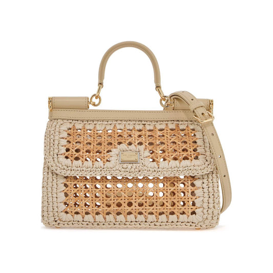 Dolce & Gabbana 'extended sicily handbag in straw and raff Handbag Dolce & Gabbana