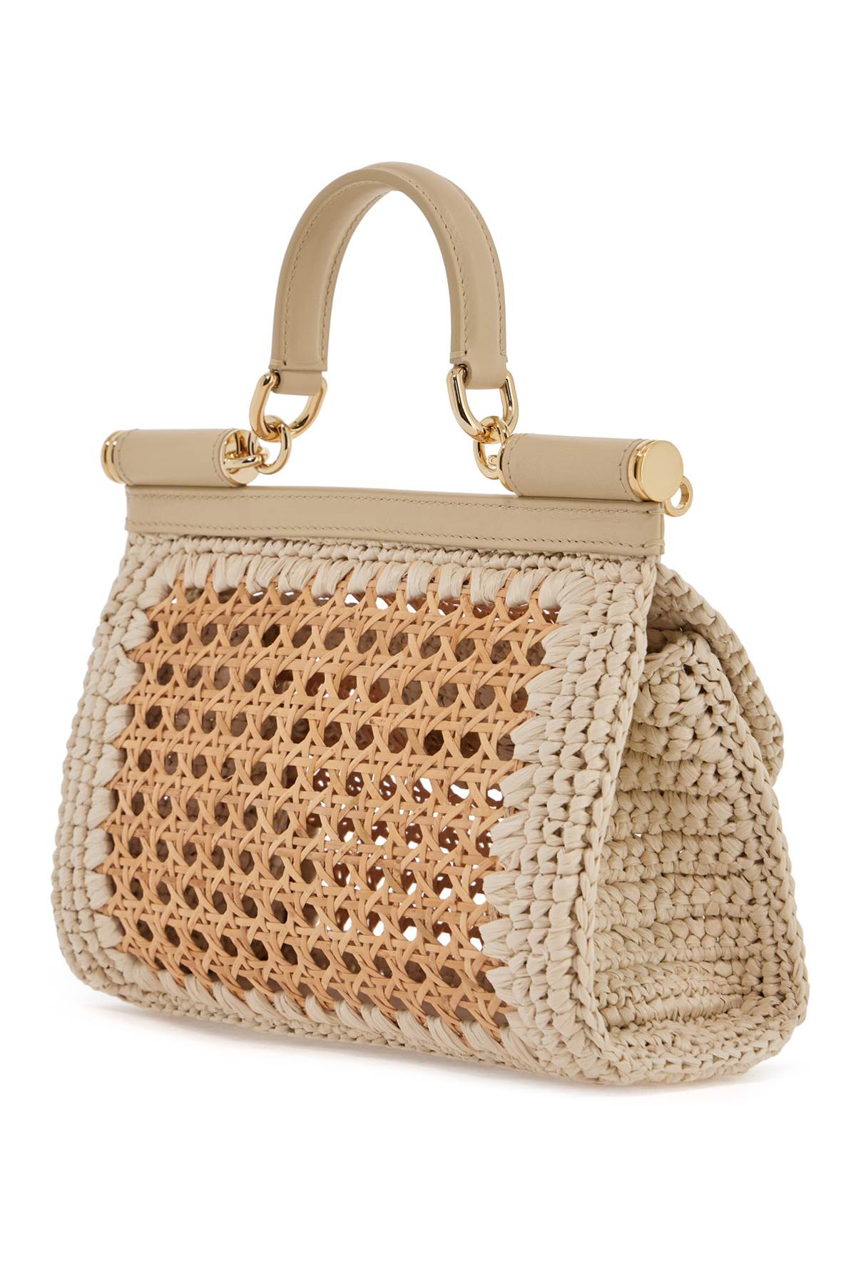 Dolce & Gabbana 'extended sicily handbag in straw and raff Handbag Dolce & Gabbana