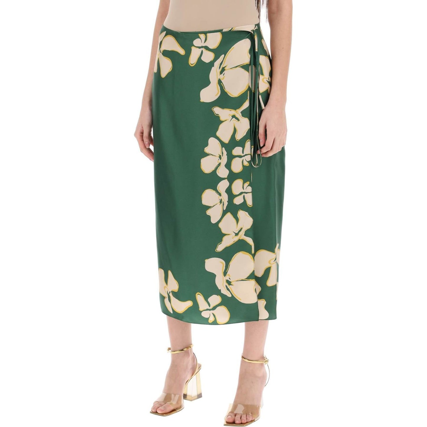 Raquel Diniz 's silk floral wrap skirt Skirts Raquel Diniz