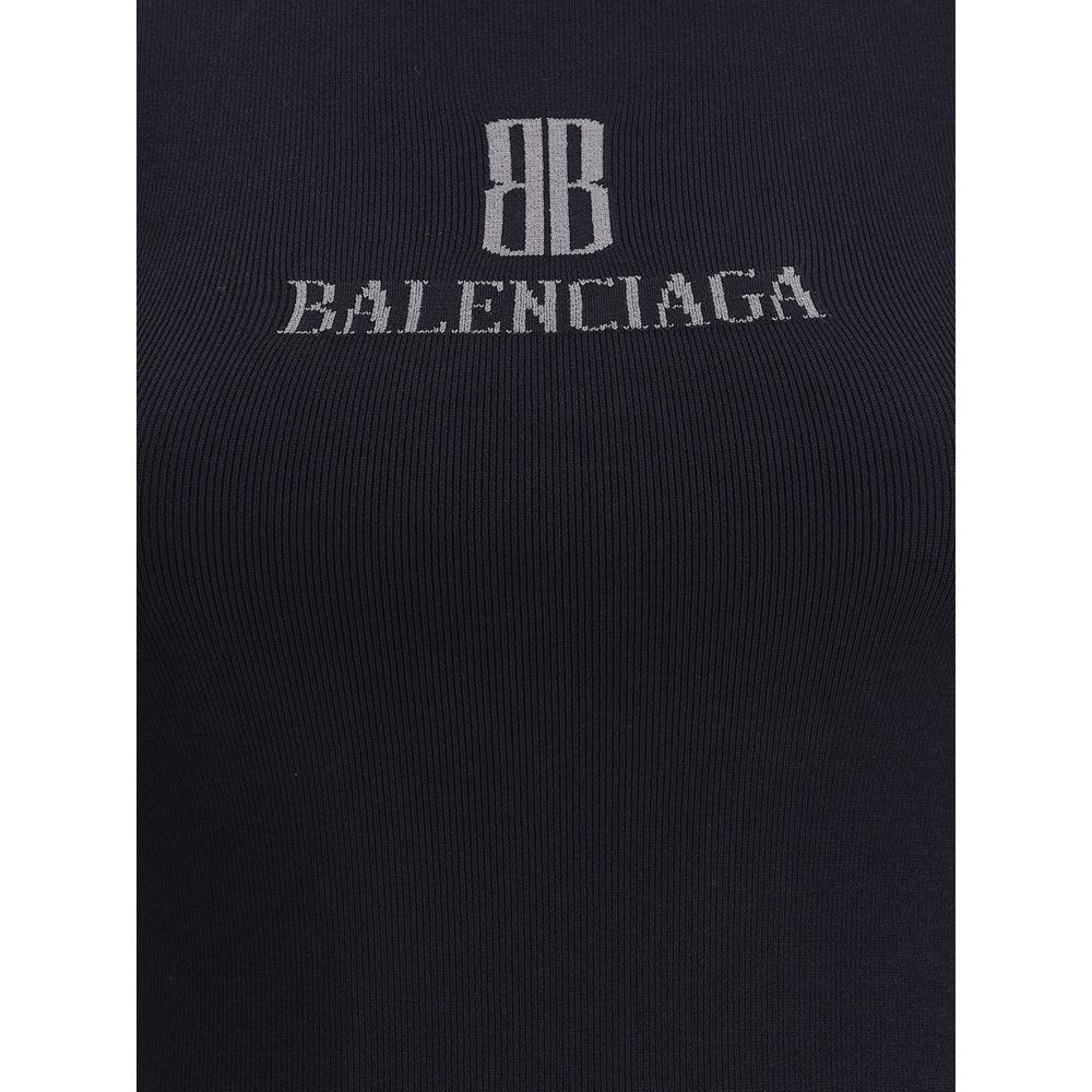 Balenciaga Black Viscose Top