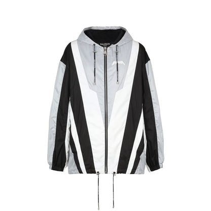 Balmain Black Polyester Shell Jacket 1728,44,75611013280,Balmain,Black,Clothing,IT46 | S,Jackets & Coats - Clothing,Men,New with tags,Shell Jackets - Jackets & Coats - Clothing