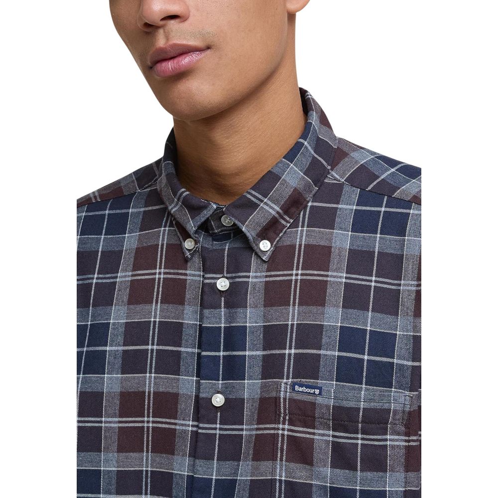 Barbour Bicolor Cotton Pattern Shirt 1728,71956299936,Barbour,Bicolor,Clothing,IT44 | S,IT46 | M,IT48 | L,Men,New with tags,Pattern - Shirts - Clothing,Shirts - Clothing