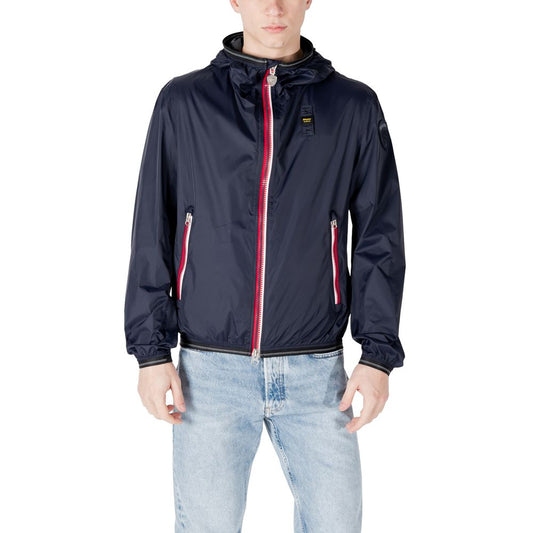 Blauer Blue Polyamide Shell Jacket Blauer