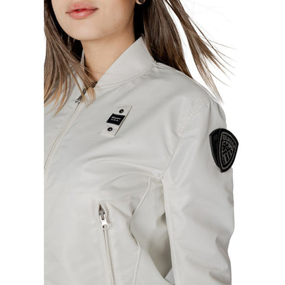 Blauer White Polyamide Bomber