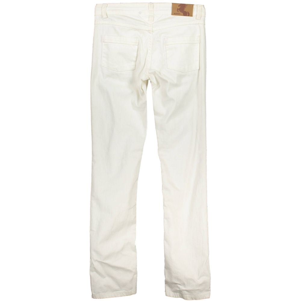 Blend White Cotton Women's Jeans