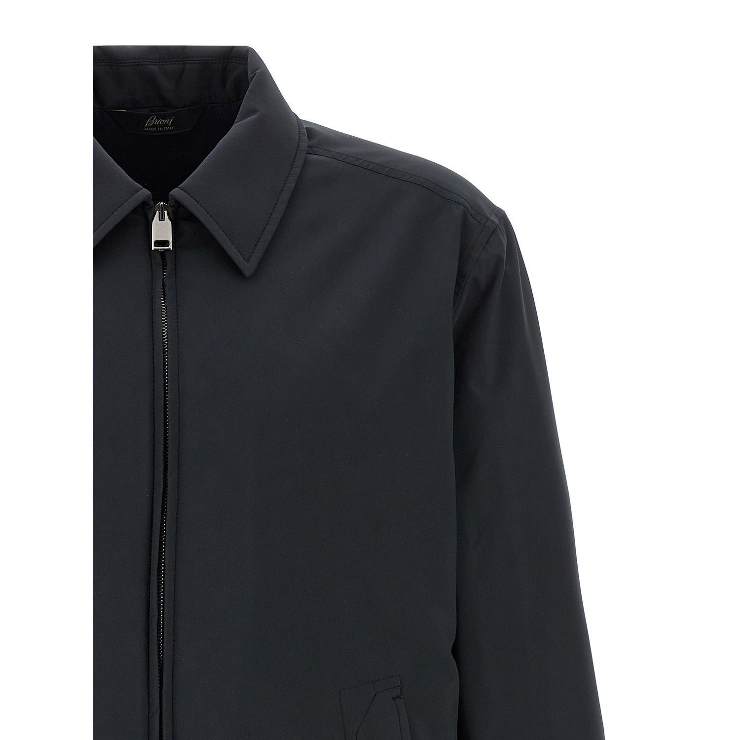 Brioni Blue Polyester Shell Jacket
