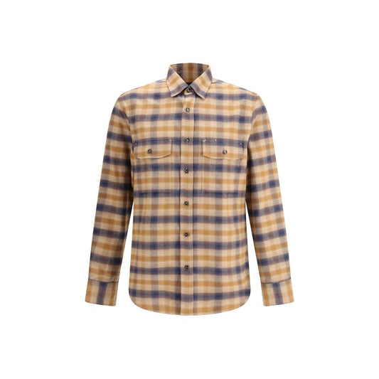 Brioni Multicolor Cotton Pattern Shirt