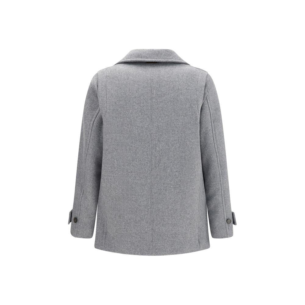 Brooksfield Gray Wool Coat Brooksfield