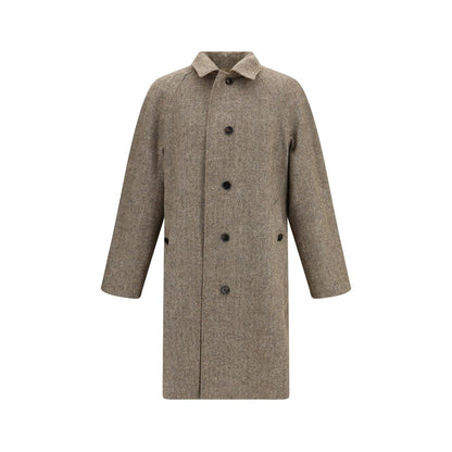 Burberry Brown Cotton Coat Burberry