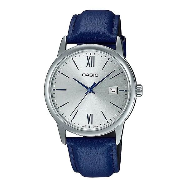 CASIO COLLECTION Mod. DATE, LEATHER - SILVER