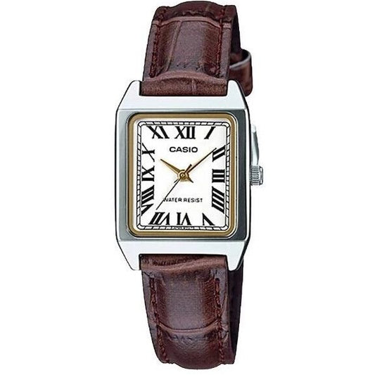 CASIO COLLECTION Mod. LADY TANK, ALLOY, LEATHER - WHITE