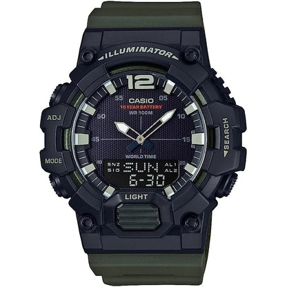 CASIO SPORT Mod. ILLUMINATOR - BLACK. ARMY GREEN