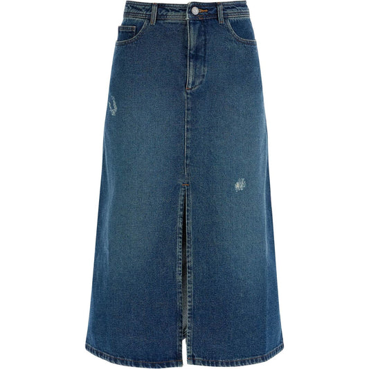 A.P.C. 'georgia denim midi skirt in Skirts A.P.C.