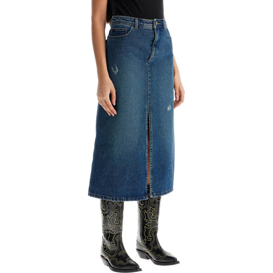 A.P.C. 'georgia denim midi skirt in Skirts A.P.C.