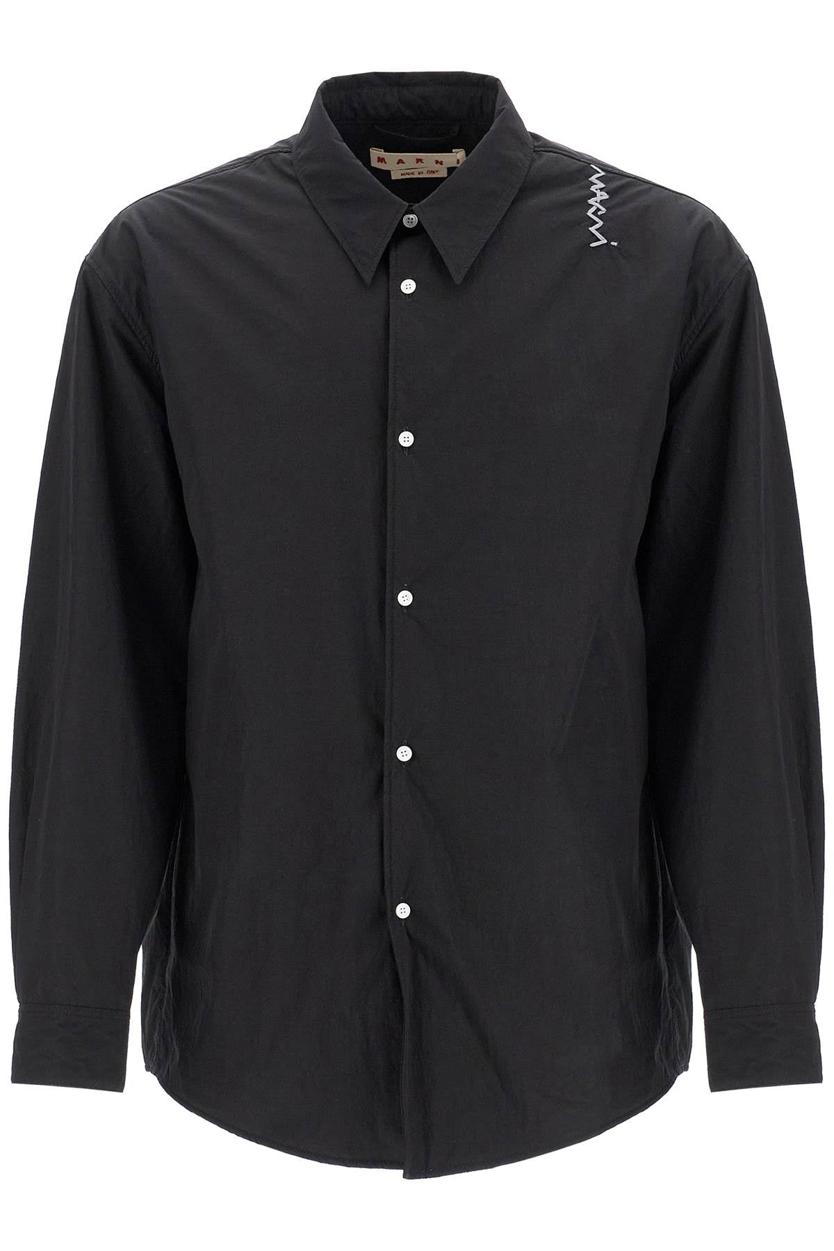 Marni Marni padded overshirt with embroidered logo