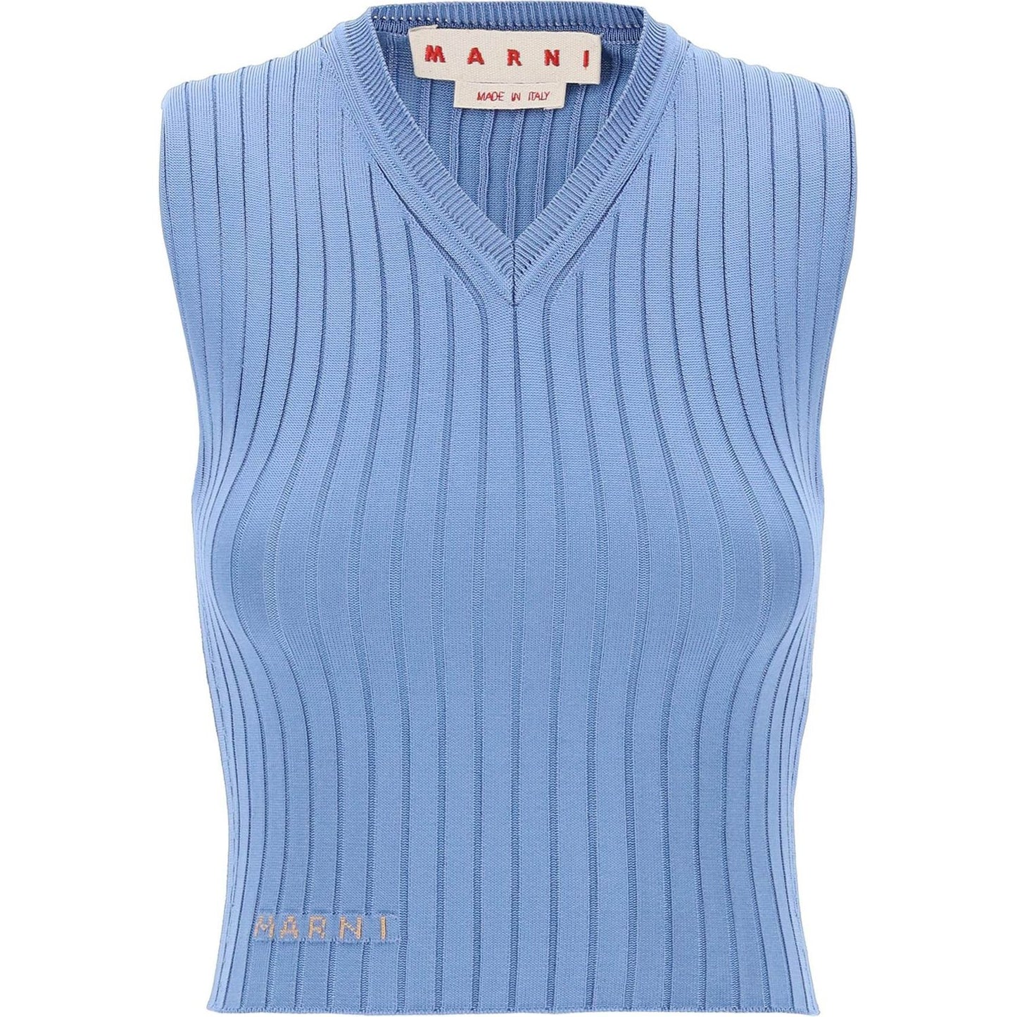 Marni sleeveless ribbed knit top Topwear Marni