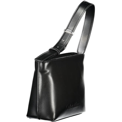 Calvin Klein Black Polyester Woman Shoulder Bag