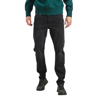 Calvin Klein Jeans Black Cotton Slim Fit Jeans