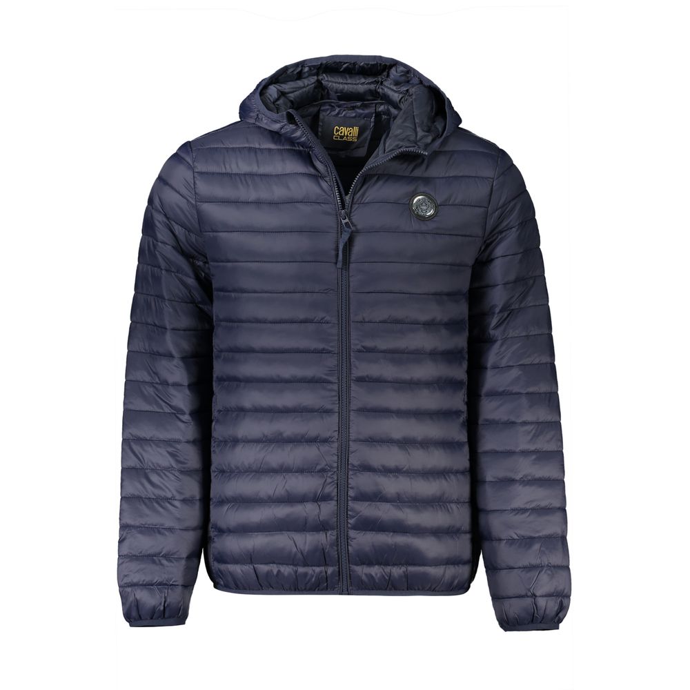 Cavalli Class Blue Polyamide Jacket 1728,67465543840,Blue,Cavalli Class,Clothing,Jackets & Coats - Clothing,Men,New with tags,Shell Jackets - Jackets & Coats - Clothing,XXL