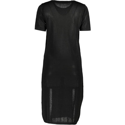 Cavalli Class Nero Viscosa Women Dress