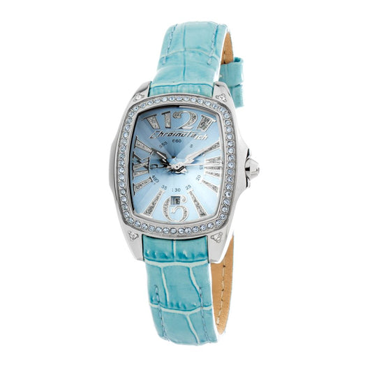Chronotech Blue Leather Dress Watch Chronotech