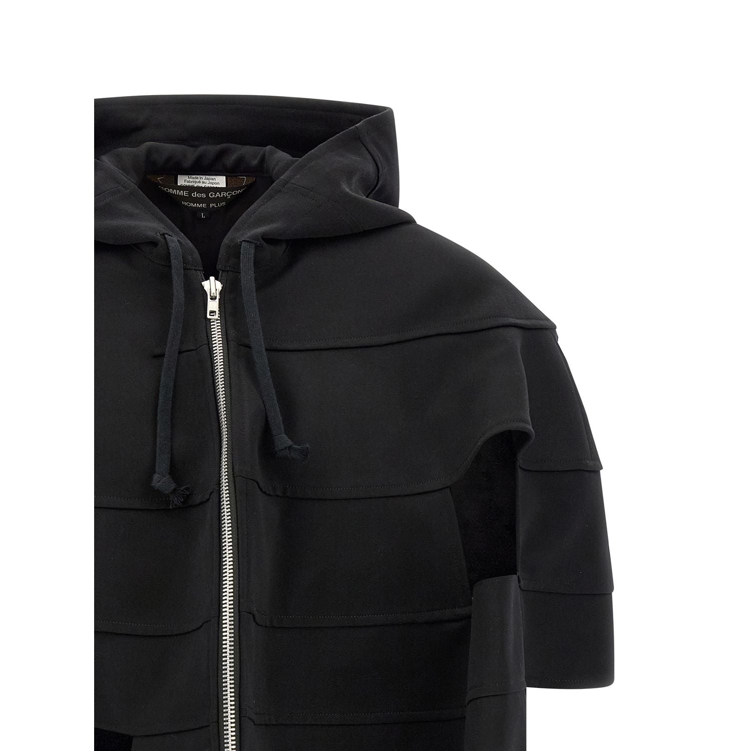 Comme Des Garçons Black Wool Shell Jacket