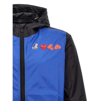 Comme Des Garçons Play Blue Nylon Shell Jacket