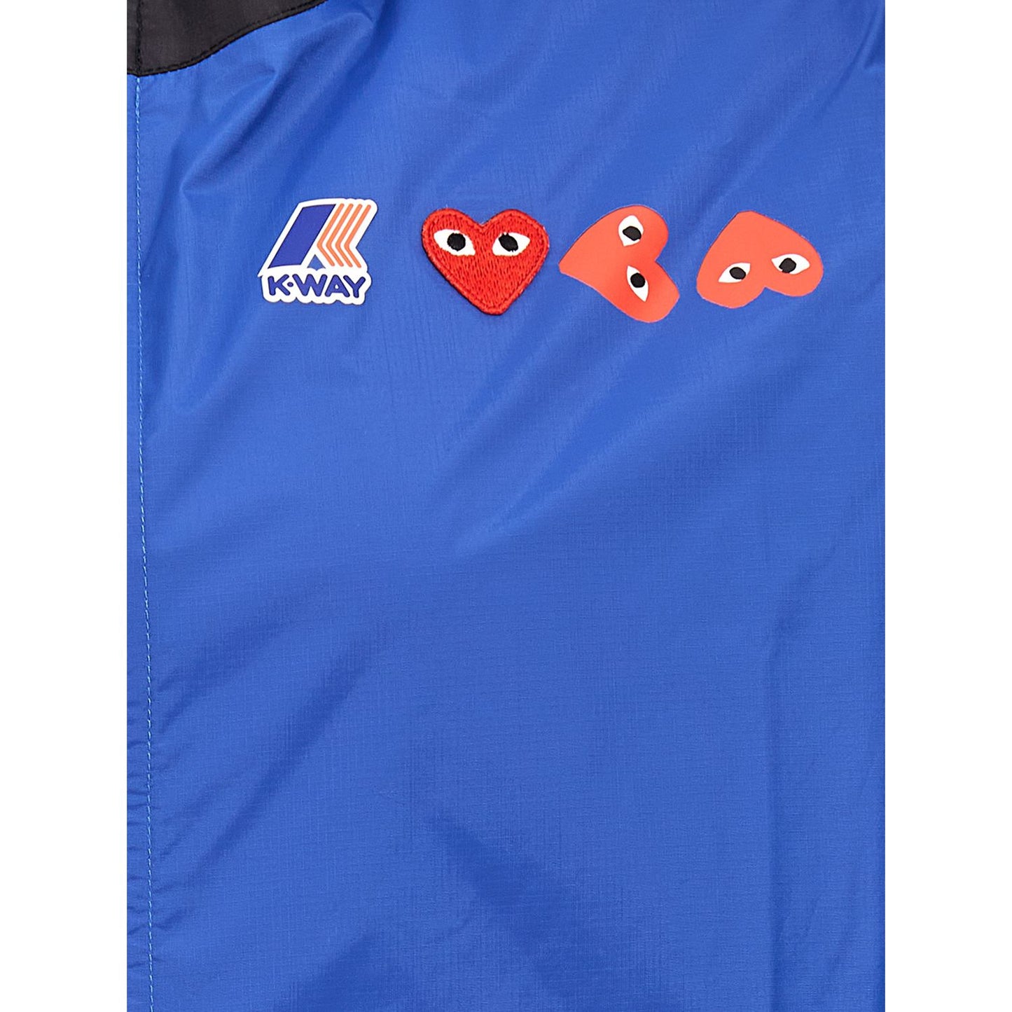 Comme Des Garçons Play Blue Nylon Shell Jacket