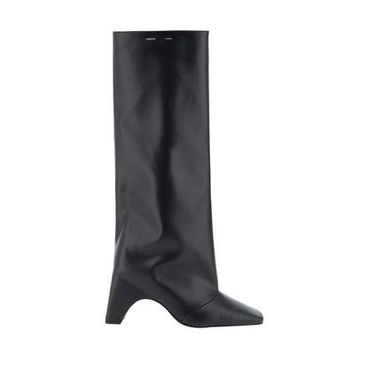Coperni Black Calf Leather Bos Taurus High Heel Boots