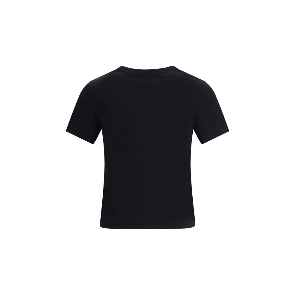 Courrèges Black Cotton T-Shirt Courrèges